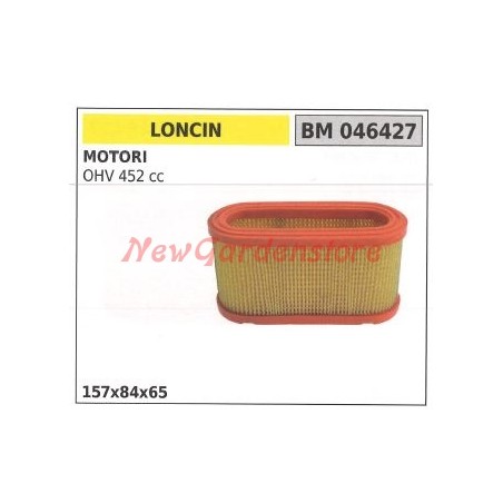 Filtro aria LONCIN motore trattorino rasaerba OHV 452 cc 046427 | NewgardenParts.com