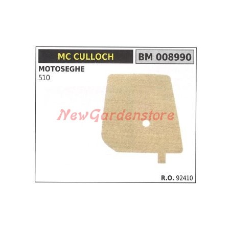 Filtro aria MC CULLOCH motosega 510 008990 | NewgardenParts.com