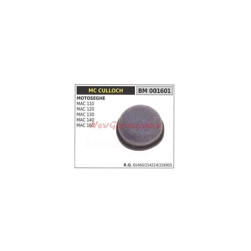 Filtro aria MC CULLOCH motosega MAC 110 120 130 140 160 001601