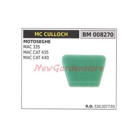 Filtre à air MC CULLOCH tronçonneuse MAC 335 CAT 435 440 008270 | NewgardenParts.com