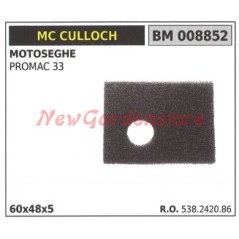 Filtro aria MC CULLOCH motosega PROMAC 33 008852 | NewgardenParts.com