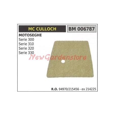 Filtro aria MC CULLOCH motosega SERIE 300 310 320 330 006787 | NewgardenParts.com