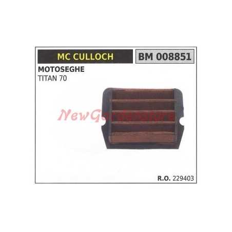 Filtre à air MC CULLOCH tronçonneuse TITAN 70 008851 | NewgardenParts.com