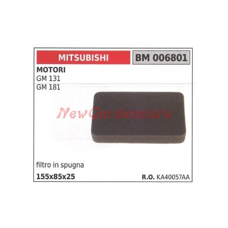 Filtro aria MITSUBISHI motore a 2 tempi decespugliatore tagliasiepi GM131 006801 | NewgardenParts.com