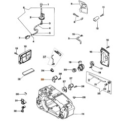 Amortiguador de vibraciones para motosierra modelos 932 ORIGINAL EMAK 50030085R