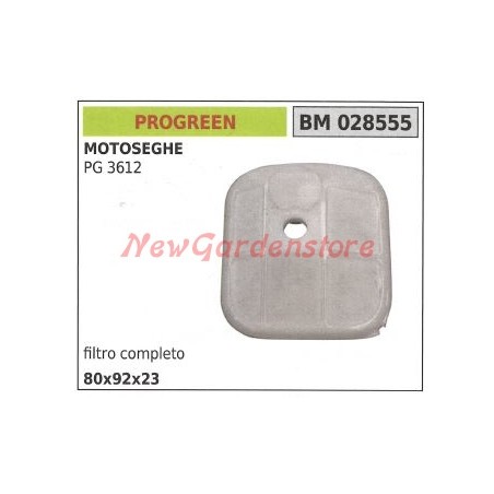 Filtro aria originale PROGREEN per motosega PG 3612 PG3612 028555 | NewgardenParts.com