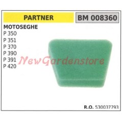 Filtro aria PARTNER per motosega P 350 351 370 390 391 420 008360 | NewgardenParts.com