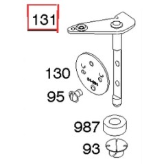 Albero farfalla originale motore rasaerba tagliaerba BRIGGS & STRATTON 497846 | NewgardenParts.com