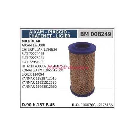 Luftfilter PIAGGIO Motor Microcar AIXAM 1WL008 FIAT 72274045 008249 | NewgardenParts.com
