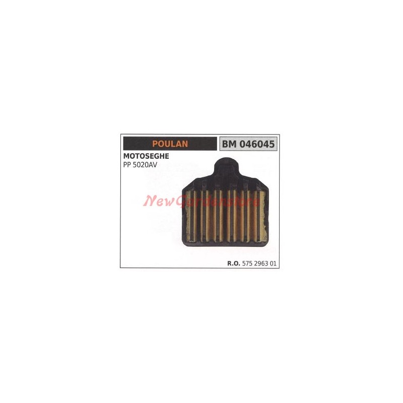 Filtro aria POULAN per motosega PP 5020AV PP5020AV 046045