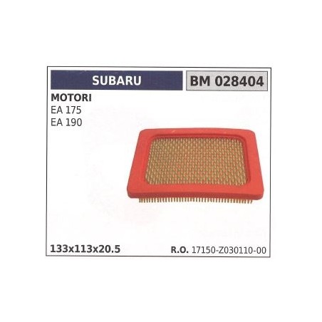 Filtro aria SUBARU per motore a benzina per motozappa EA175 190 028404 | NewgardenParts.com