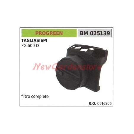 Filtro aria supporto PROGREEN per tagliasiepe PG 600 D PG600D 025139 | NewgardenParts.com