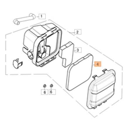 Air filter lawn mower mower models G44PK G44TK ORIGINAL EMAK L66152010 | NewgardenParts.com