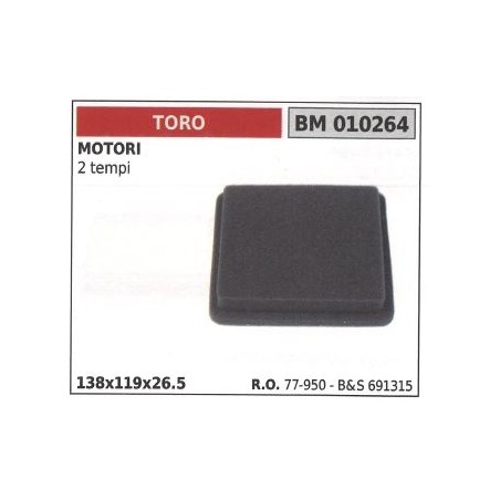 Filtro aria TORO per motore a 2 tempi 77-950 691315 DECESPUGLIATORE | NewgardenParts.com