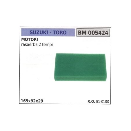 Filtro aria TORO per motore rasaerba 2 tempi 005424 | NewgardenParts.com