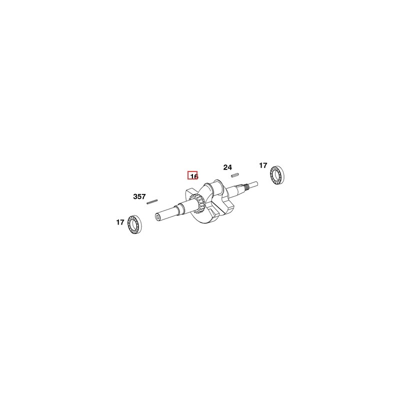 Arbre d'entraînement de moteur BRIGGS & STRATTON d'origine 690539