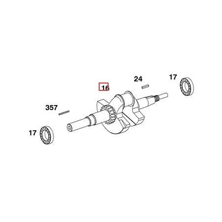 Albero motore originale BRIGGS & STRATTON 690539 | NewgardenParts.com