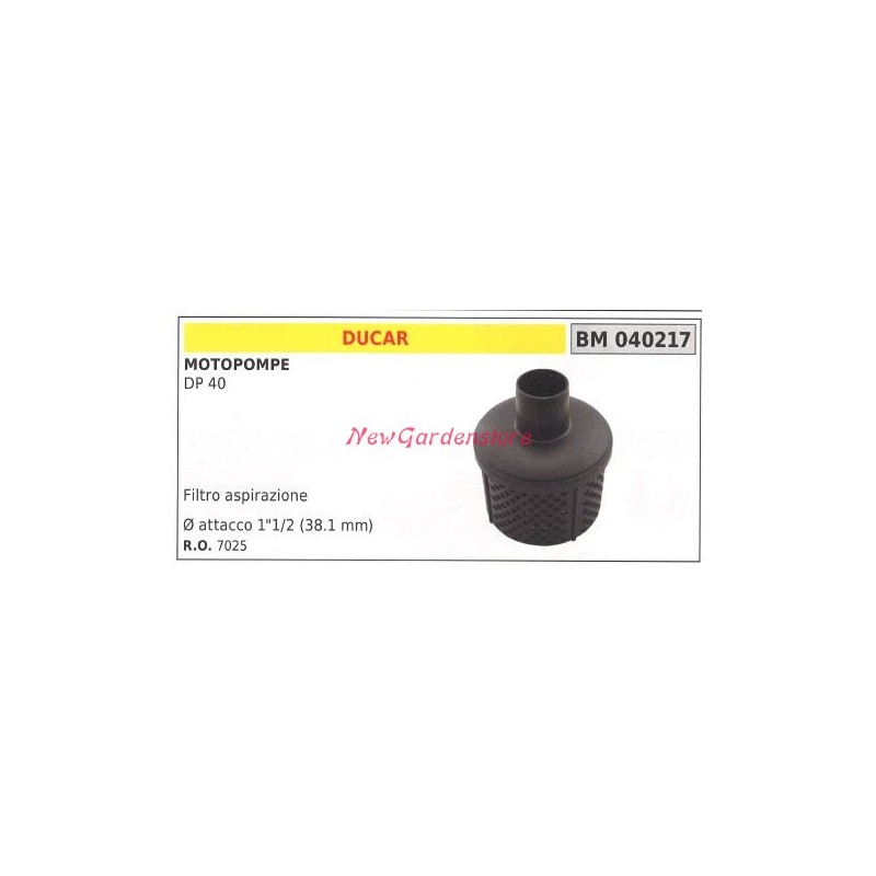 Filtro aspirazione DUCAR motopompa DP 40 040217