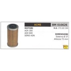 Benzinfilter ACME ADX 300 ADX 600 ADN SERIE Außen Ø 37mm Höhe 73mm | NewgardenParts.com