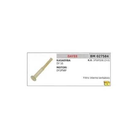 Filtro gasolina interior depósito DAYEE DY16 - DY1P56F cortacésped 1P56FQ08.13-01 | NewgardenParts.com