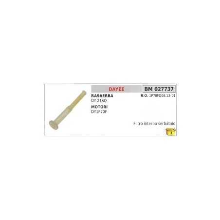 Filtro gasolina interior depósito DAYEE DY21SQ - DY1P70F cortacésped 1P70FQ08.13-01 | NewgardenParts.com