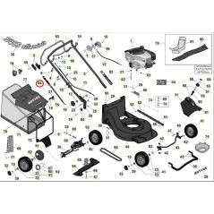 ORIGINAL ACTIVE selbstfahrendes Zugseil für Rasenmähermodelle 5400 - 5800 050383