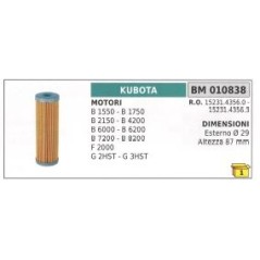 Filtro gasolio KUBOTA B1550 - B2150 - F2000 - B6200 - B8200 trattorino rasaerba | NewgardenParts.com