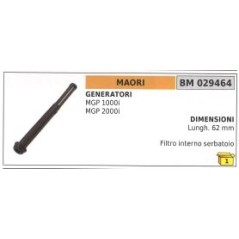 Filtro interno serbatoio MAORI MGP1000i MGP2000i generatore lunghezza 62mm | NewgardenParts.com