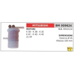 Filtro miscela MITSUBISHI K3D - K3B - K3E - K4C - K4D - K4E - 21HP MM435190 | NewgardenParts.com