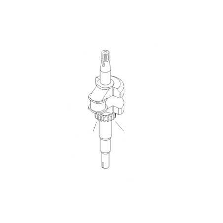 Eje motor cortacésped original BRIGGS & STRATTON 496838 | NewgardenParts.com