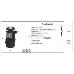 BETA Ölfilter für Gehschlepper B152 205 1123 | NewgardenParts.com