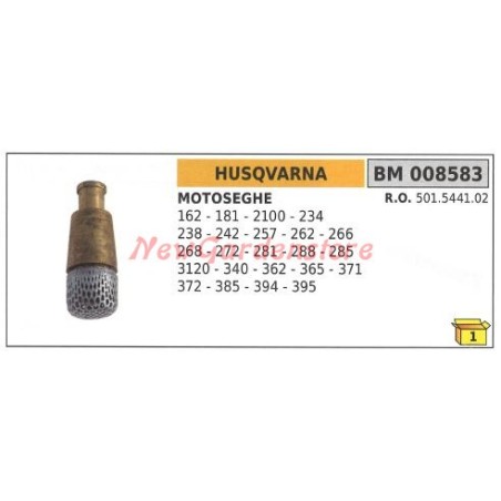 Filtro olio HUSQVARNA per motosega 162 181 2100 234 238 242 257 262 266 008583 | NewgardenParts.com