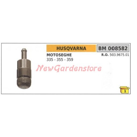 Filtro olio HUSQVARNA per motosega 335 355 359 008582 | NewgardenParts.com