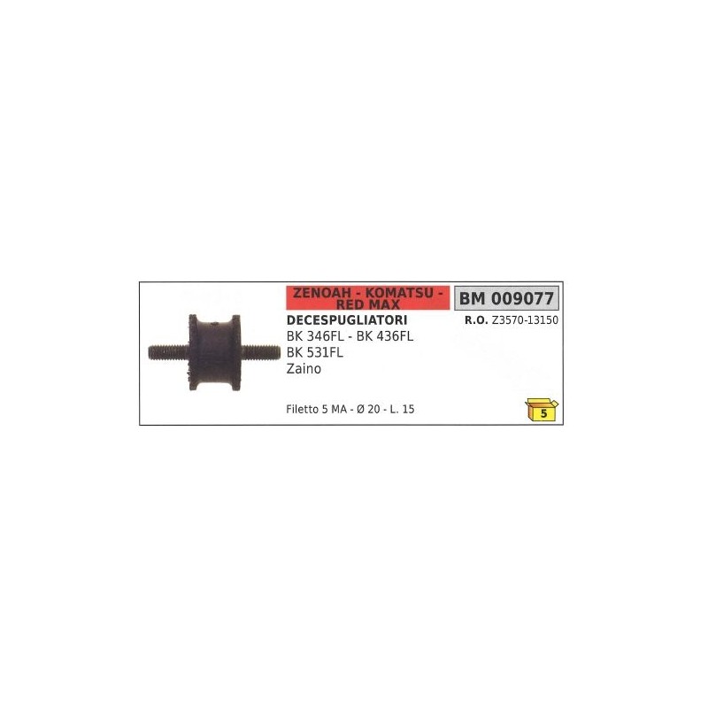 ZENOAH shock absorber brushcutter BK 346FL BK 436FL BK 531FL 009077