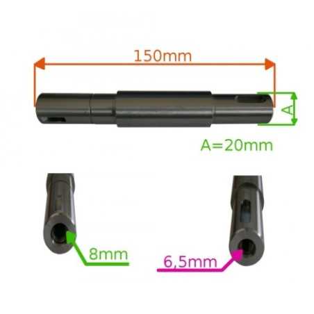 ORIGINAL STIGA 84 two-blade lawn tractor right-hand blade hub shaft 125020805/0