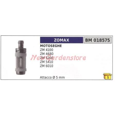 Filtro olio ZOMAX per motosega ZM 4100 4680 5200 5410 6010 018575 | NewgardenParts.com