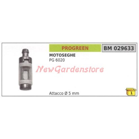 Filtro pescaolio PROGREEN per motosega PG 6020 029633 | NewgardenParts.com