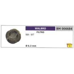 Filtro WALBRO motosega WA - WT Ø 6,3 mm 006684 | NewgardenParts.com