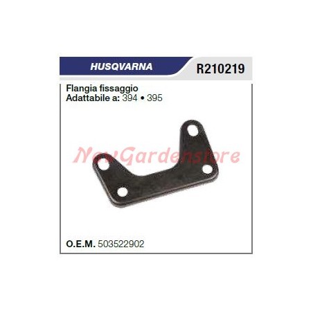 Flangia fissaggio Marmitta silenziatore HUSQVARNA motosega 394 395 R210219 | NewgardenParts.com