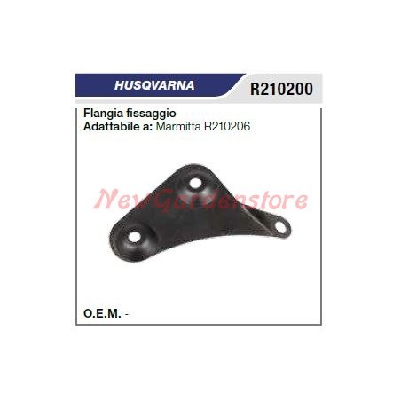 Flangia fissaggio Marmitta silenziatore HUSQVARNA motosega R210200 | NewgardenParts.com