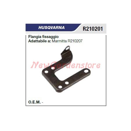 Flangia fissaggio Marmitta silenziatore HUSQVARNA motosega R210201 | NewgardenParts.com