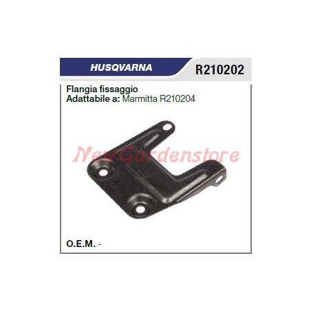 Flangia fissaggio Marmitta silenziatore HUSQVARNA motosega R210202 | NewgardenParts.com