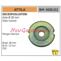 Flangia inferiore coppia conica ATTILA decespugliatore 008102 | NewgardenParts.com