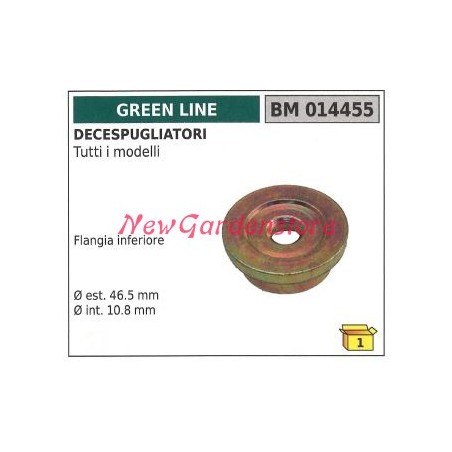 Flangia inferiore coppia conica GREENLINE decespugliatore 014455 | NewgardenParts.com