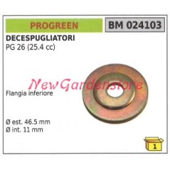 Flangia inferiore coppia conica PROGREEN decespugliatore PG 26 024103 | NewgardenParts.com