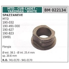 Flangia MTD spazzaneve 190-032 190-491-000 022134 | NewgardenParts.com