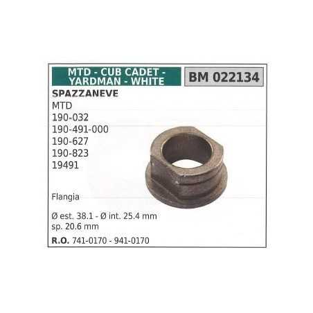 MTD snowplough flange 190-032 190-491-000 022134 | NewgardenParts.com