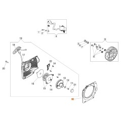 ORIGINAL OLEOMAC Flansch für Kettensäge GS 650 - GS 651 50250030AR | NewgardenParts.com