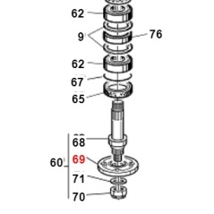 Flangia portalame rasaerba 150RC ORIGINALE GIANNI FERRARI 01.40.00.2642 | NewgardenParts.com