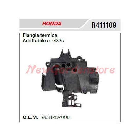 Flangia termica aspirazione HONDA motozappa GX35 R411109 | NewgardenParts.com